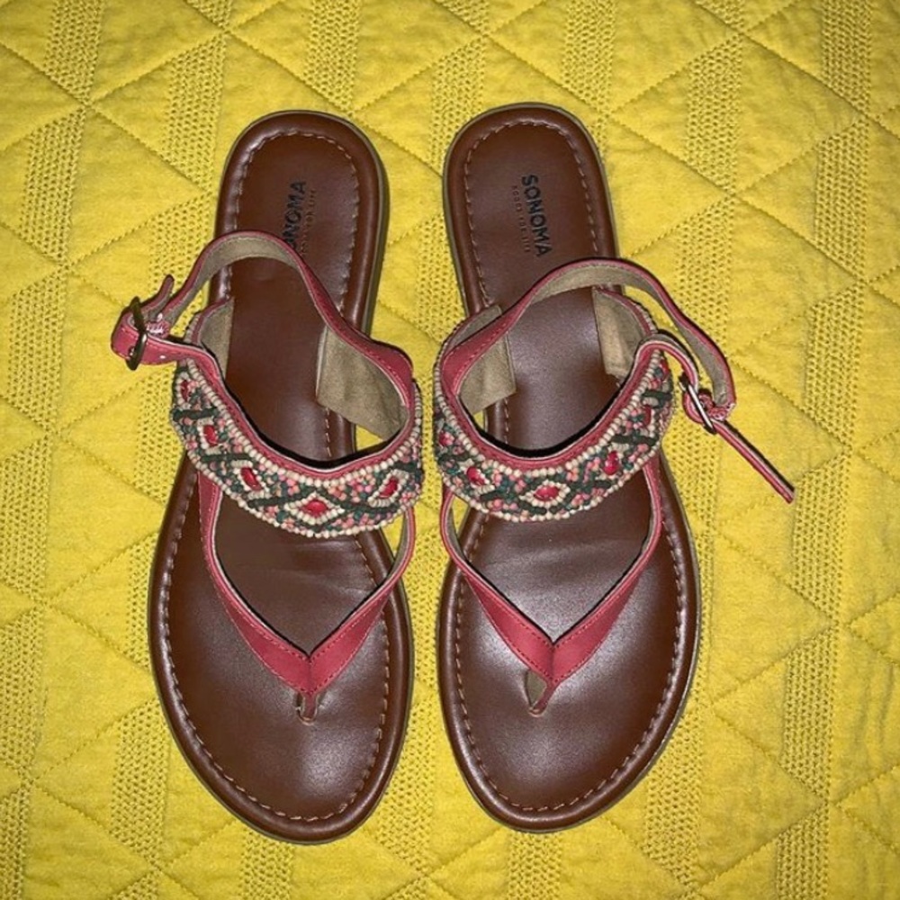 Beaded sandals